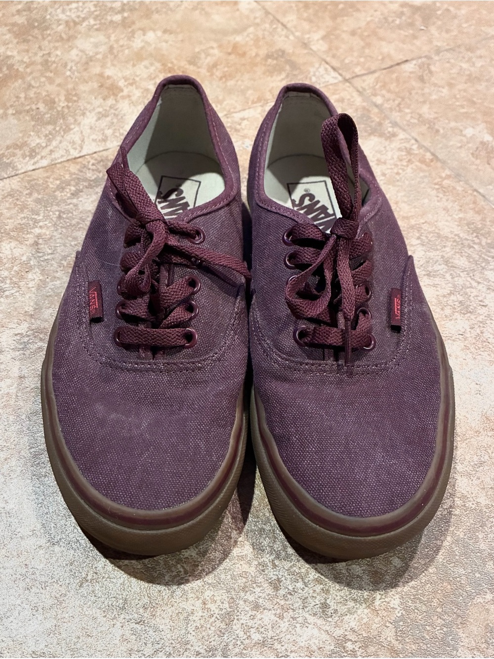 Vans women’s Canvas Sneakers in Deep Plum